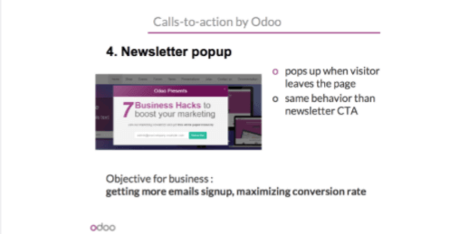 newsletter popup banner