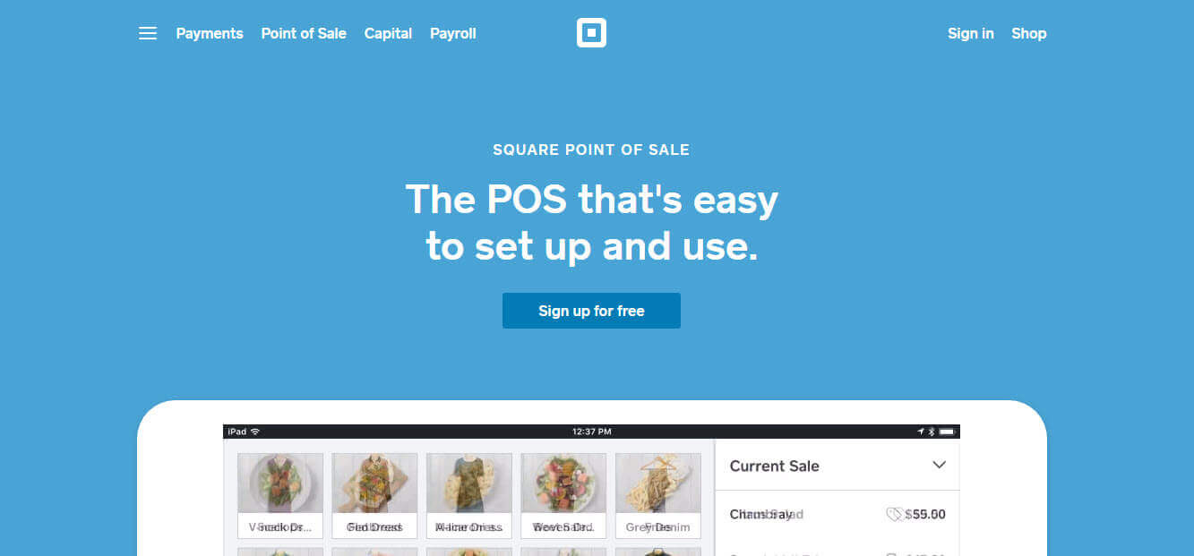 Square pos system