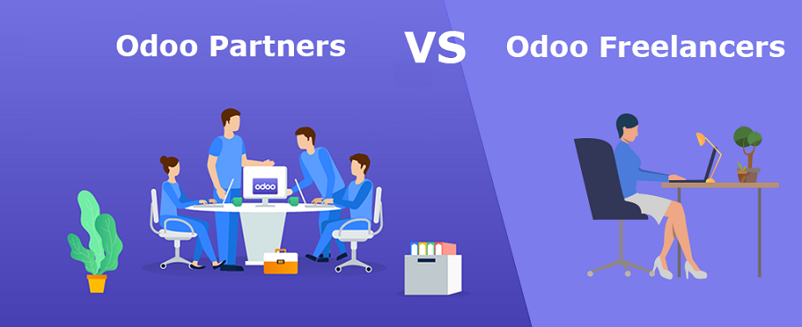 odoo freelance vs odoo partner